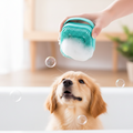 Brosse de Bain avec Distributeur de Shampoing pour Chien et Chat