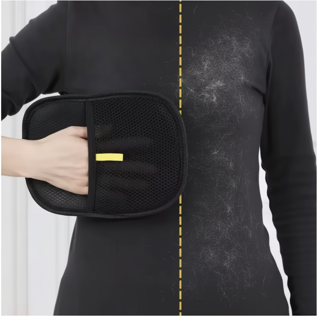 Gant anti-poils avant/après