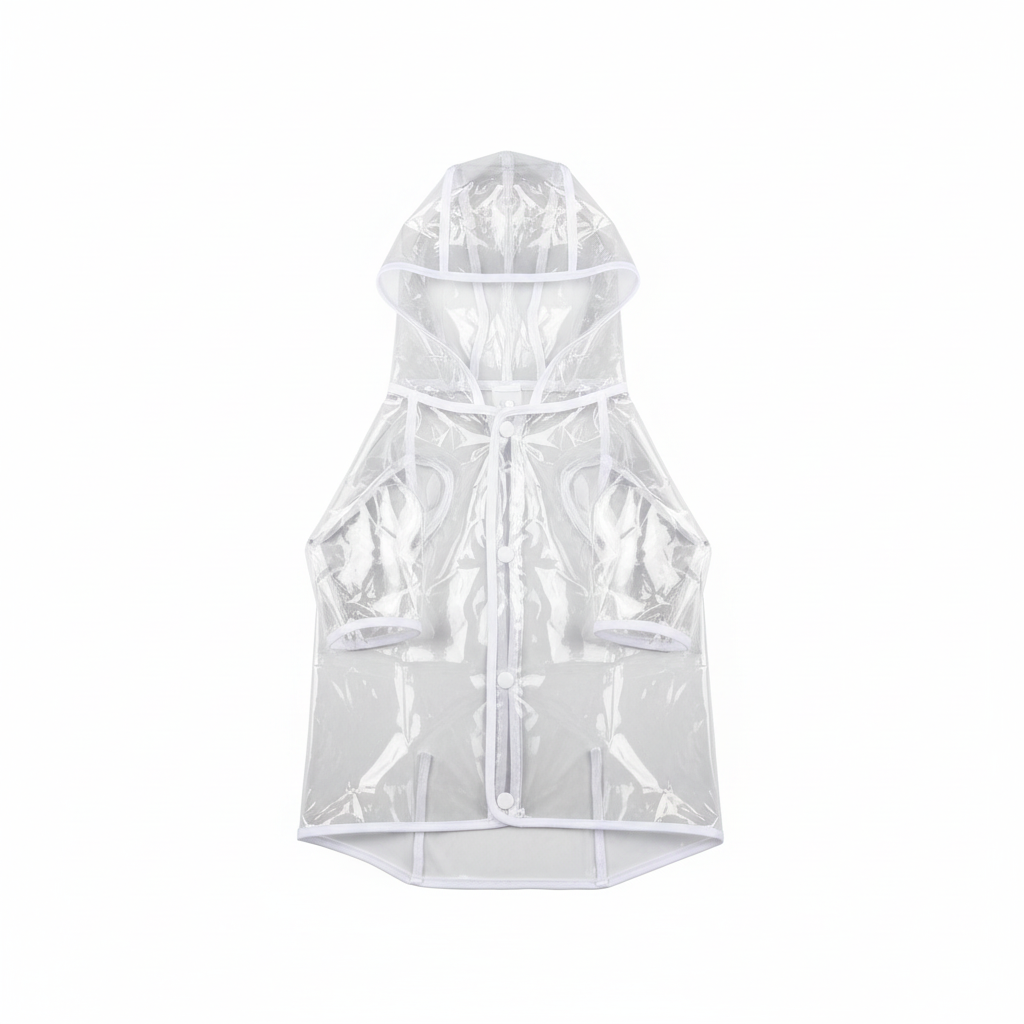 Imperméable transparent pour chien - Photo studio