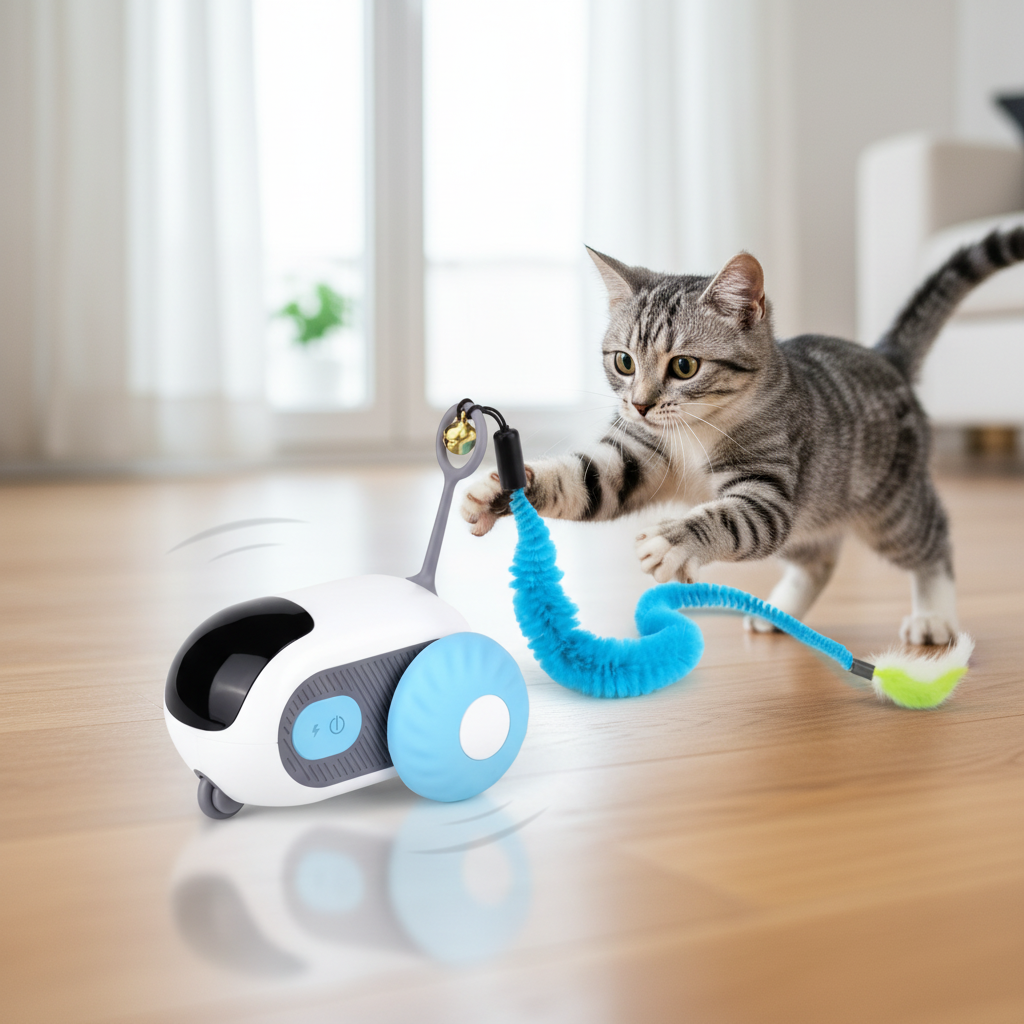 Jouet voiture en action