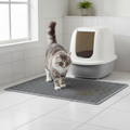 Tapis à Litière pour Chat en EVA Double Couche - Anti-Dispersion